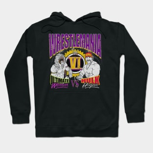 Ultimate Warrior Vs Hulk Hogan Wrestlemania Retro Hoodie